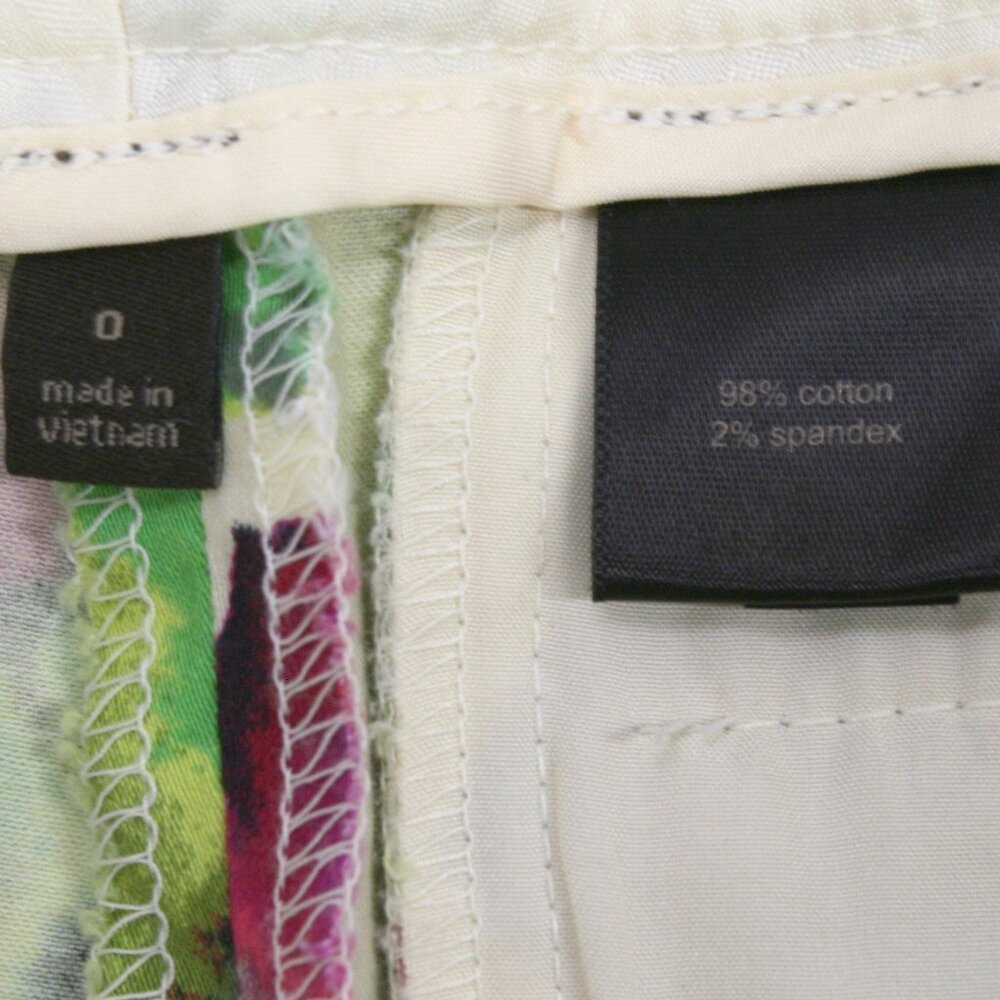 THE LIMITED Shorts Drew Fit Floral Bold Low Rise Colorful Pink Green Summer 0 - Picture 5 of 15